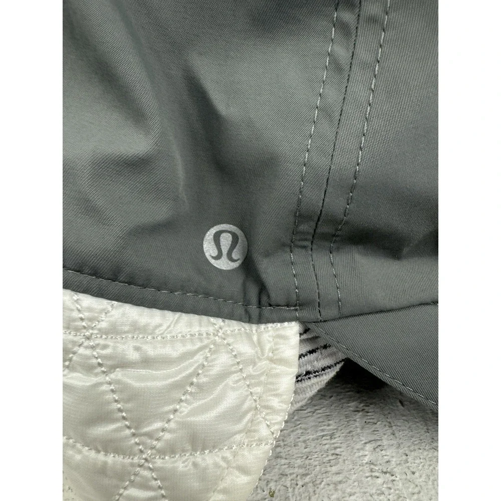 Lululemon Down For A Run Hat Ear Flaps Gray Size Medium/Large